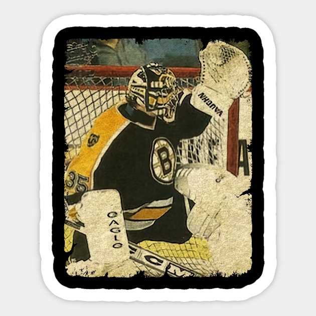 Peter Skudra, 2000 in Boston Bruins (35 GP) Sticker by Momogi Project